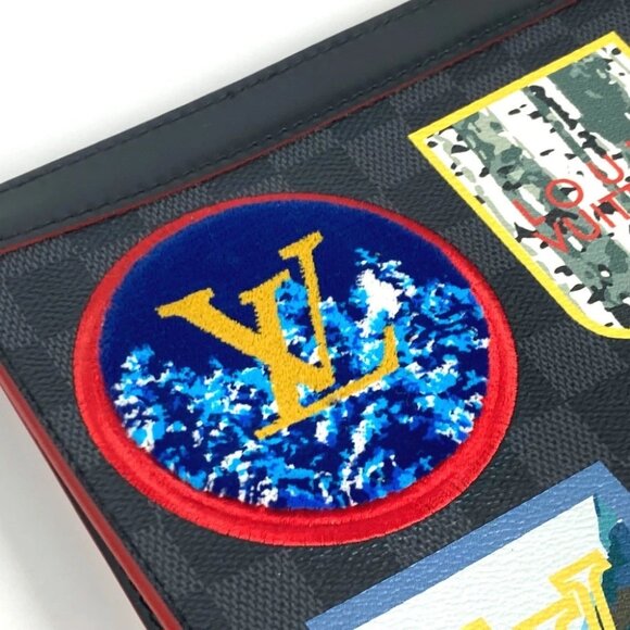 LOUIS VUITTON N60134 Damier Graphite LV Alps Pochette-Voyage MM Clutch bag - Picture 11 of 16